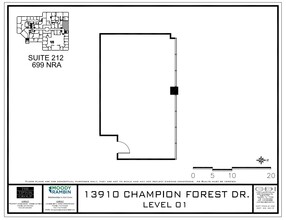 13910 Champion Forest Dr, Houston, TX à louer Plan d’étage– Image 1 sur 1