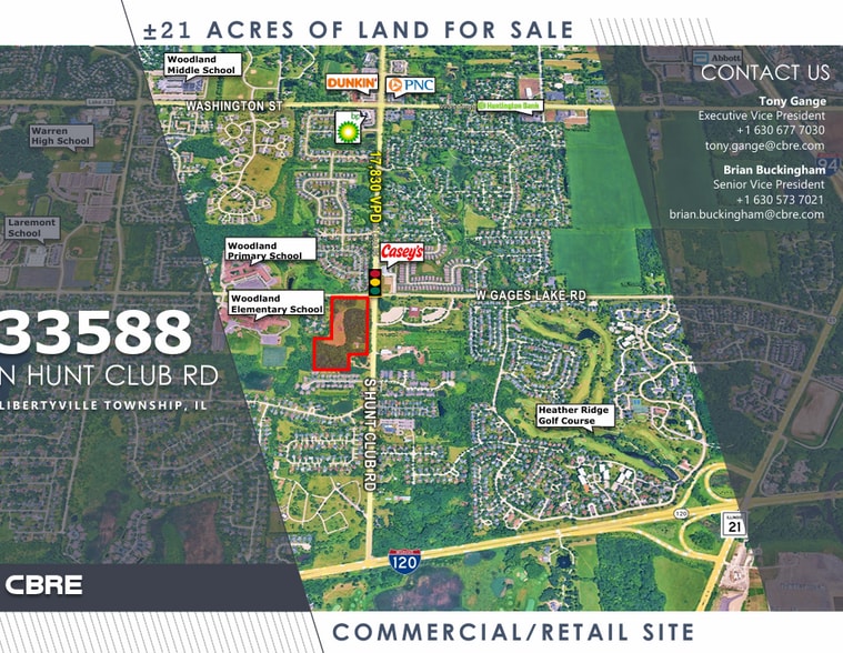 33588 Hunt Club Rd, Libertyville, IL à vendre - Aérien – Image 1 sur 3