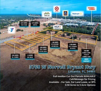 Plus de détails pour 3768 W Norvell Bryant Hwy, Lecanto, FL - Terrain à vendre