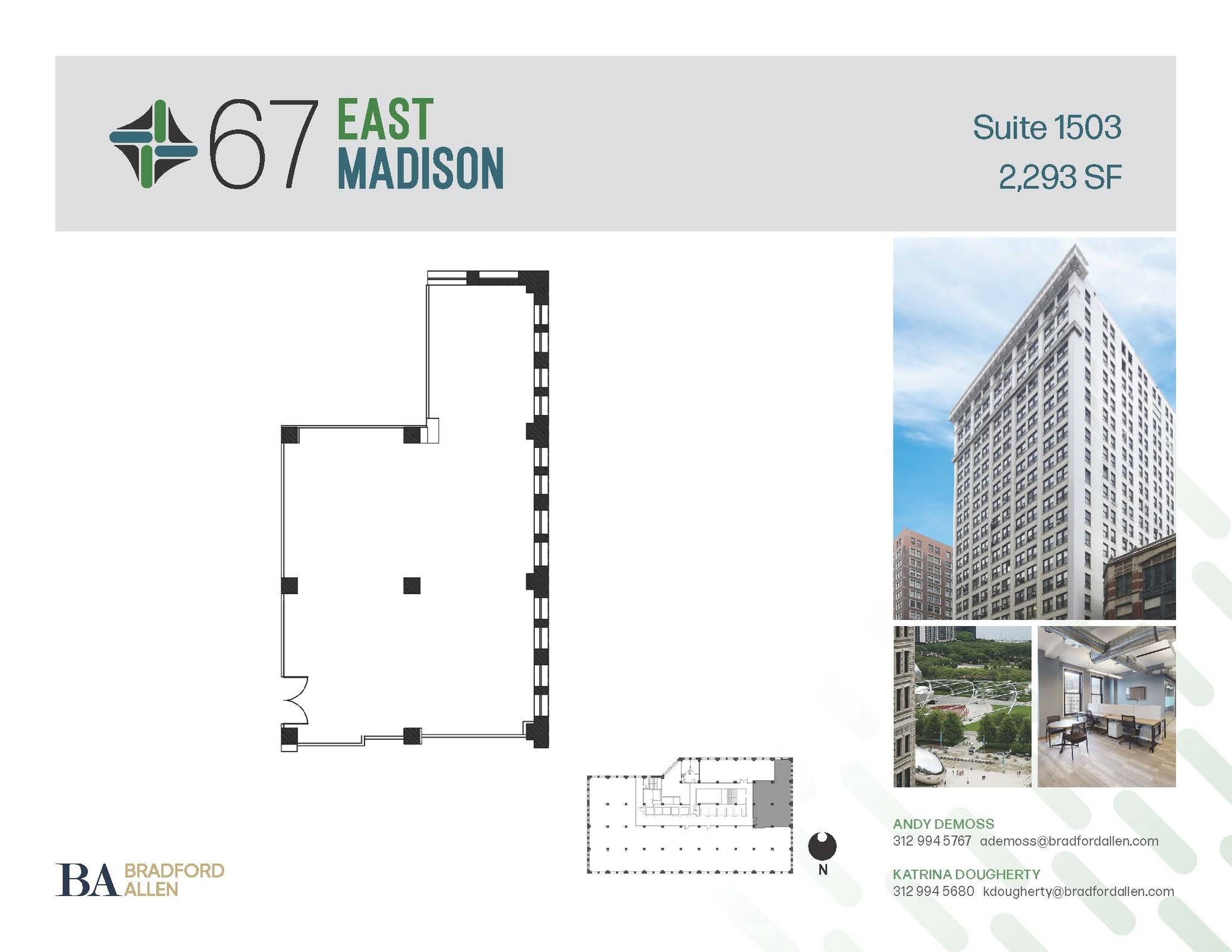 67 E Madison St, Chicago, IL à louer Plan d’étage– Image 1 sur 1