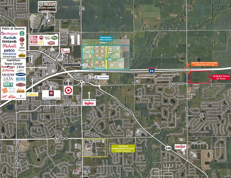 136th St, Noblesville, IN à vendre - Aérien – Image 2 sur 3