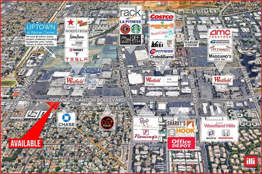 6659 Topanga Canyon Blvd, Woodland Hills, CA à louer - Aérien – Image 2 sur 4