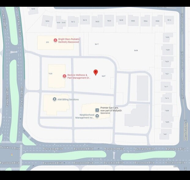 5433 Basswood Blvd, Fort Worth, TX à vendre - Carte – Image 2 sur 3