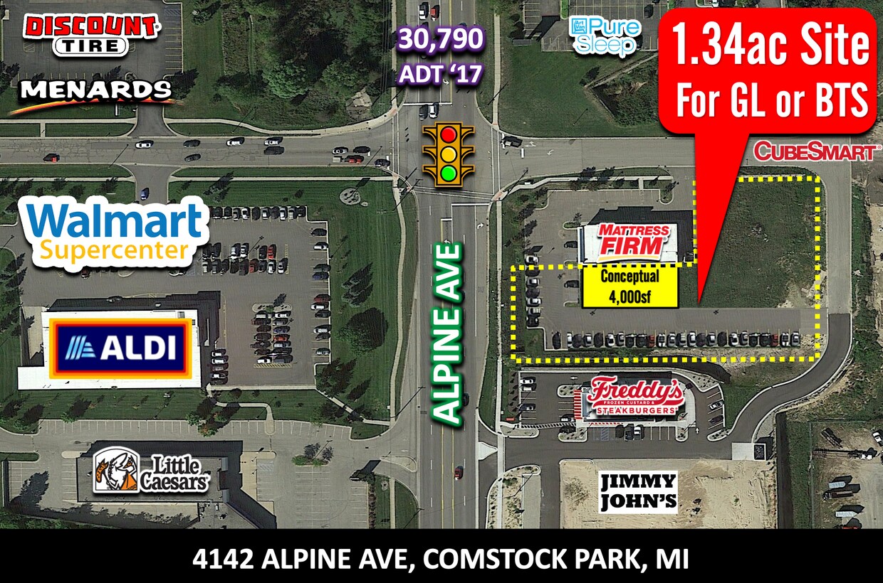4048 Alpine Ave NW, Comstock Park, MI à vendre Photo de l’immeuble– Image 1 sur 6