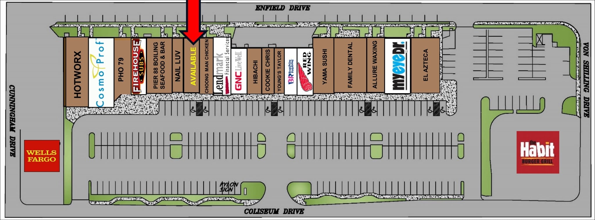 2040 Coliseum Dr, Hampton, VA à louer Plan de site– Image 1 sur 1