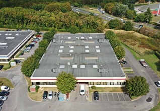 Bondoufle, ESS - Vue aérienne vue de carte