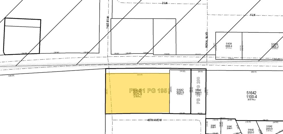 7005 Cortez Rd W, Bradenton, FL à louer - Plan cadastral – Image 2 sur 3
