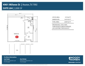 4901 Milwee St, Houston, TX à louer Plan d’étage– Image 1 sur 6