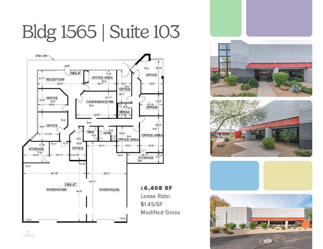 1575 W University Dr, Tempe, AZ à louer Plan d’étage– Image 1 sur 1