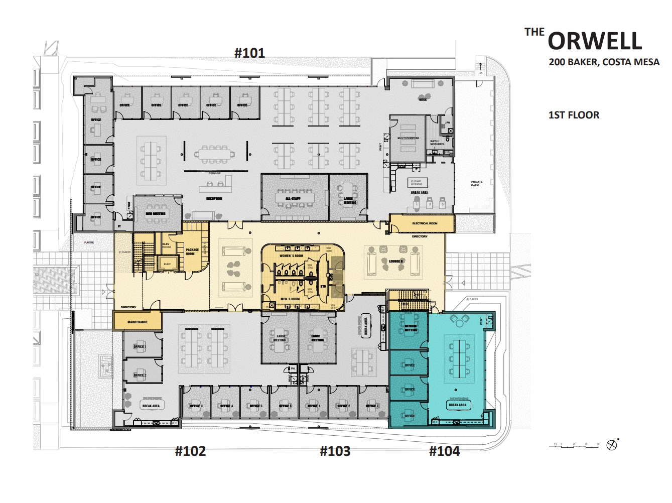 200 E Baker St, Costa Mesa, CA à louer Plan d’étage– Image 1 sur 1
