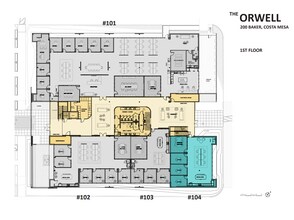 200 E Baker St, Costa Mesa, CA à louer Plan d’étage– Image 1 sur 1