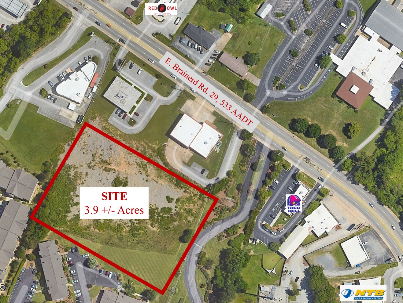 7694 Brainerd Road, Chattanooga, TN à vendre Aérien– Image 1 sur 2