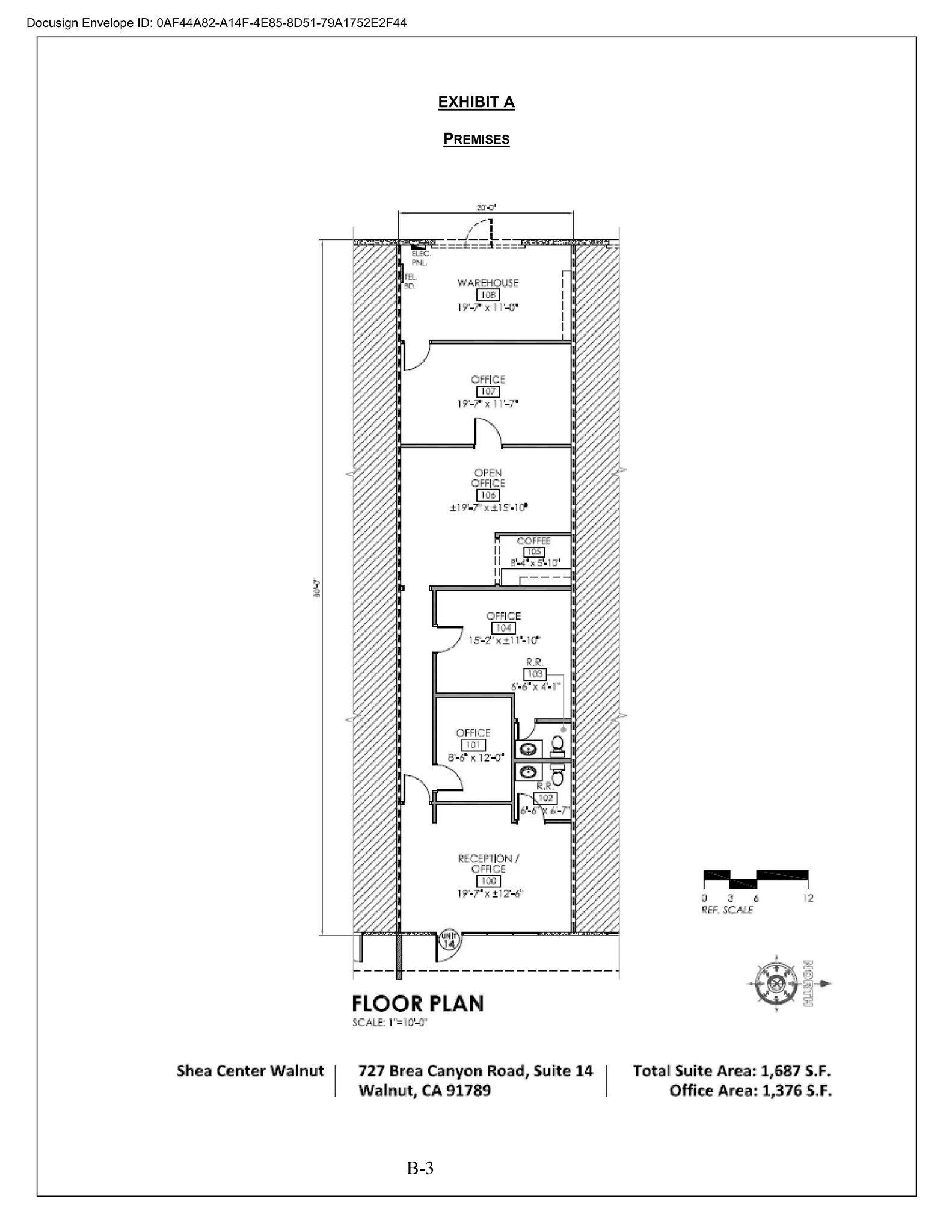 727 Brea Canyon Rd, Walnut, CA à louer Plan de site– Image 1 sur 12