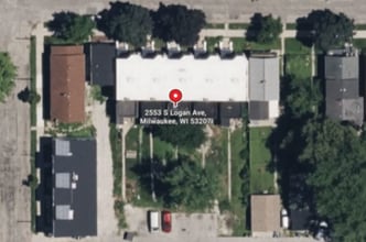 2553-2565 S Logan Ave, Milwaukee, WI - Vue aérienne vue de carte