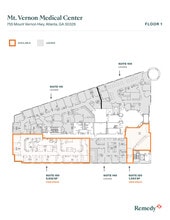 755 Mount Vernon Hwy NE, Atlanta, GA à louer Plan d’étage– Image 1 sur 11