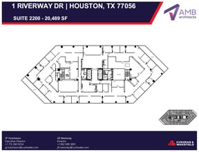 1 Riverway, Houston, TX à louer Plan d’étage– Image 1 sur 1