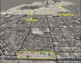Carey Ave, North Las Vegas, NV - Vue aérienne vue de carte
