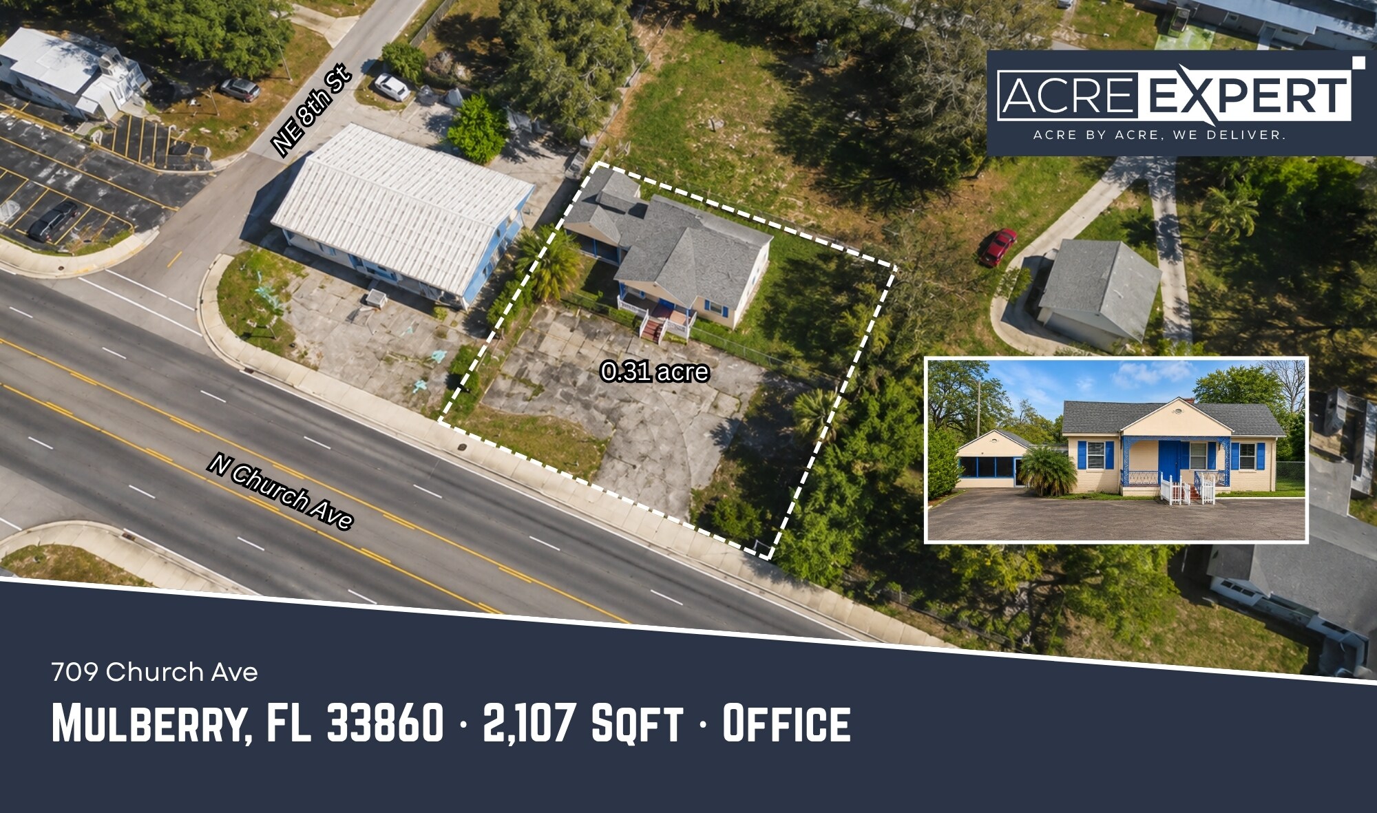 709 N Church St, Mulberry, FL à vendre Photo de l’immeuble– Image 1 sur 13