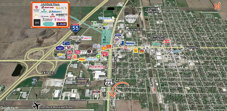 832 Old Rte 66 S, Litchfield, IL à vendre - Photo de l’immeuble – Image 2 sur 8