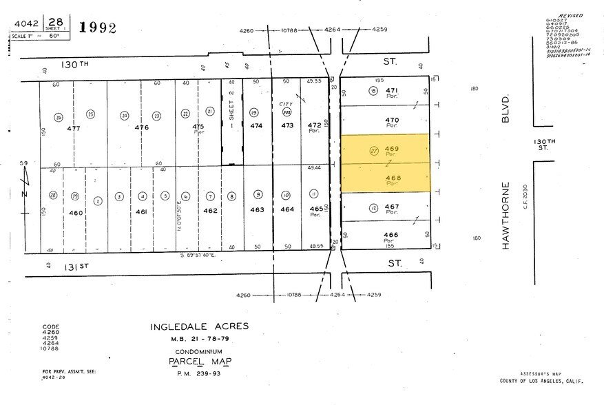 13023 Hawthorne Blvd, Hawthorne, CA à louer - Plan cadastral – Image 3 sur 3