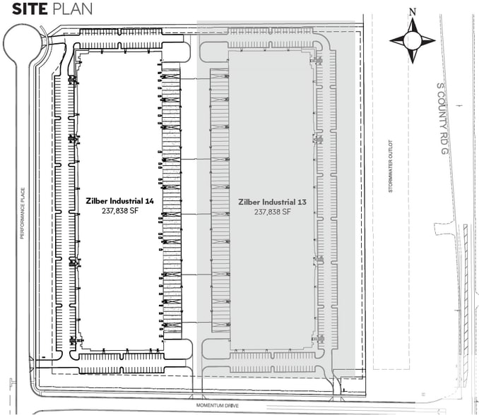 110 Momentum Dr, Janesville, WI à louer - Plan de site – Image 3 sur 8