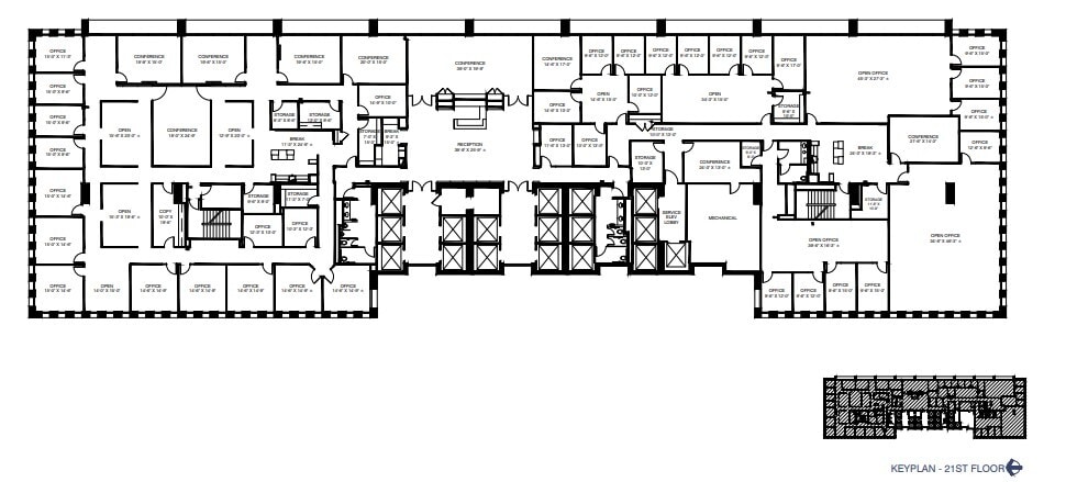 801 Cherry St, Fort Worth, TX à louer Plan d’étage– Image 1 sur 7