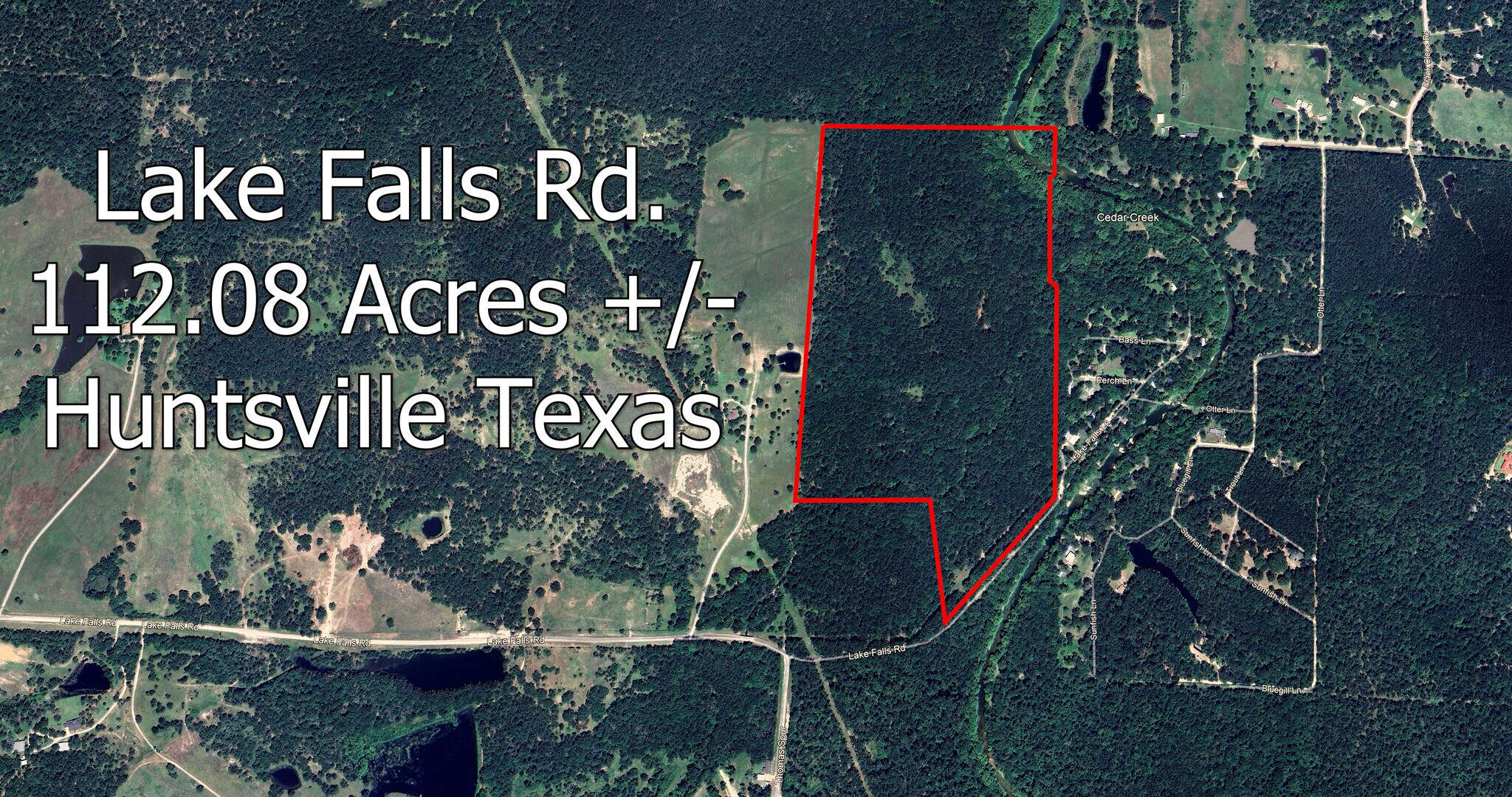0000 Lake Falls rd, Huntsville, TX à vendre Photo principale– Image 1 sur 17