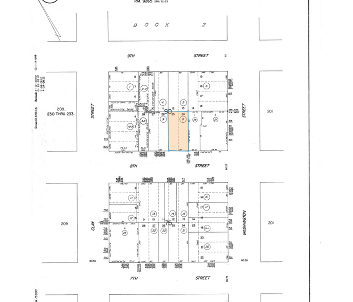 514 8th St, Oakland, CA à vendre - Plan cadastral – Image 1 sur 1