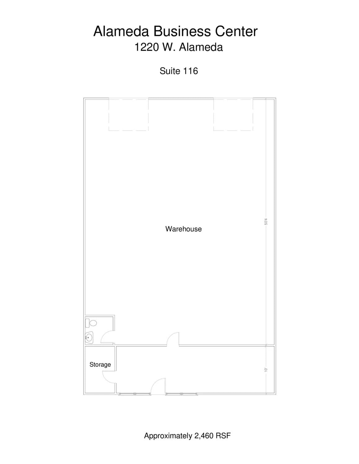 1220 W Alameda Dr, Tempe, AZ à louer Plan d’étage– Image 1 sur 1