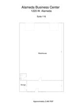 1220 W Alameda Dr, Tempe, AZ à louer Plan d’étage– Image 1 sur 1