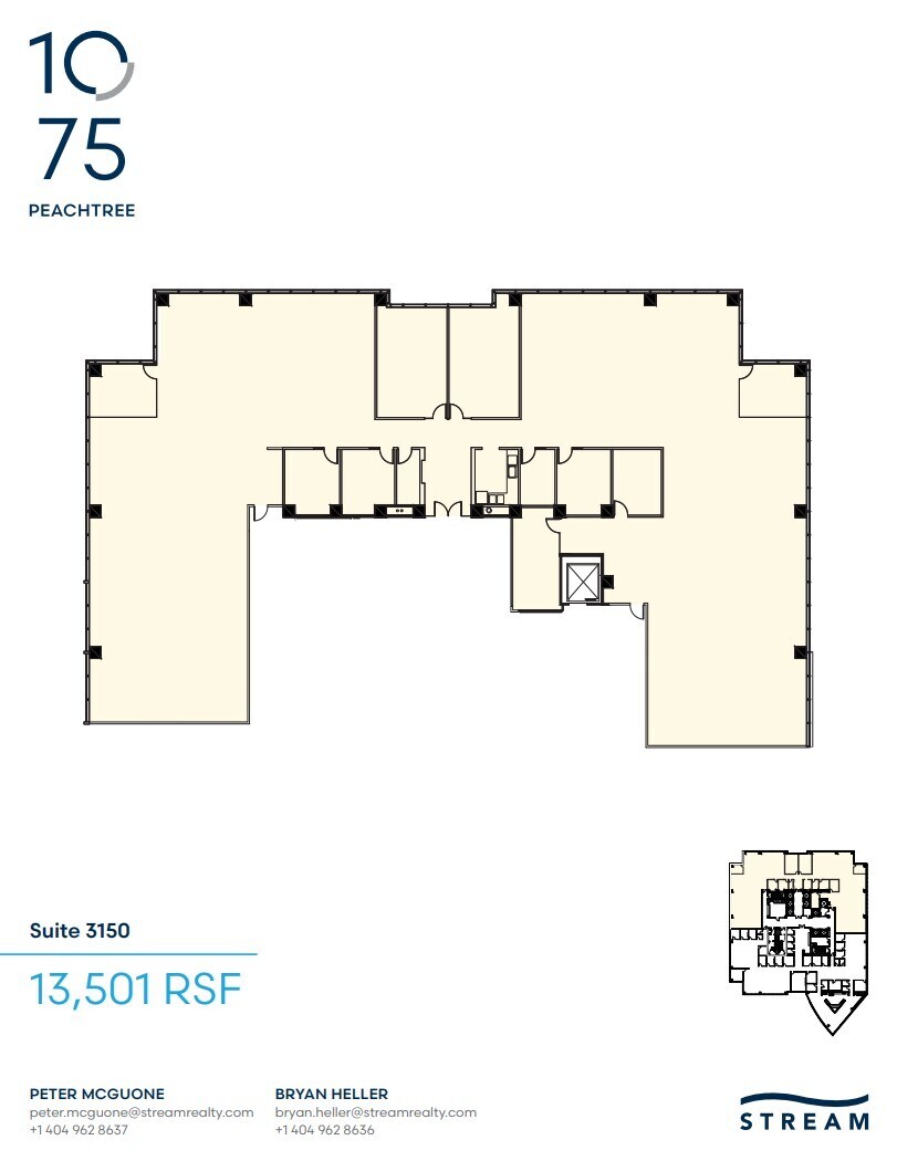 1075 Peachtree St NE, Atlanta, GA à louer Plan d’étage– Image 1 sur 1