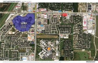 13977 Westheimer Rd, Houston, TX - VUE AÉRIENNE  vue de carte