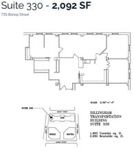 733 Bishop St, Honolulu, HI à louer Plan d’étage– Image 1 sur 1