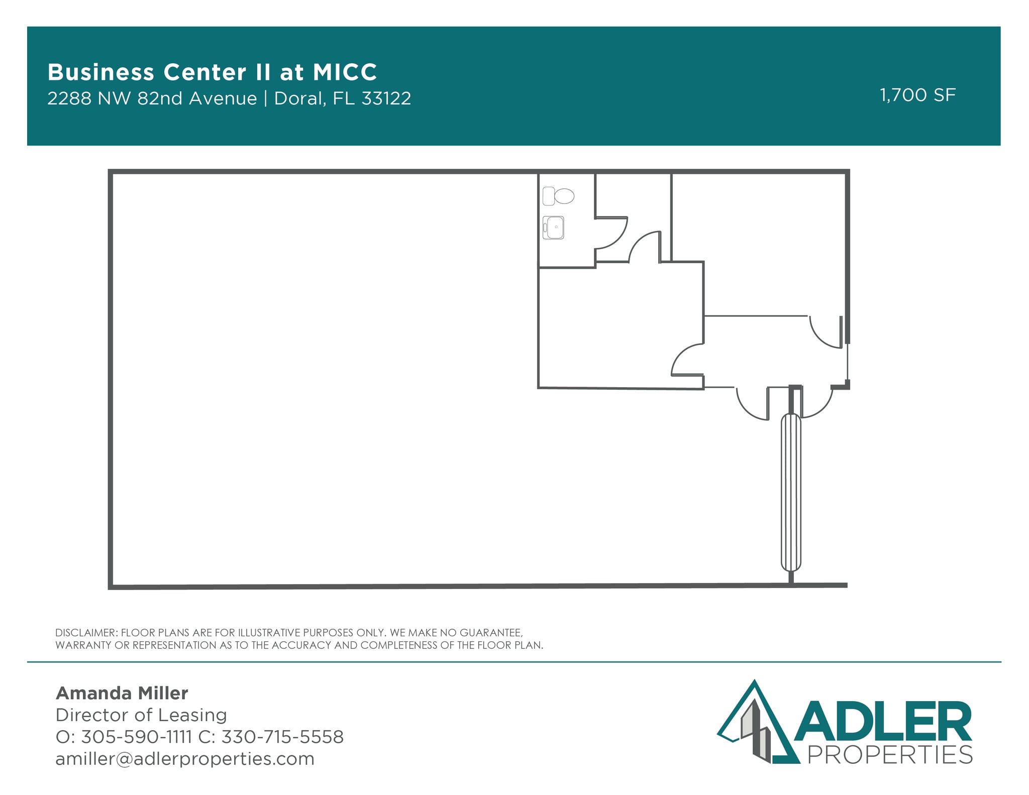 2156-2214 NW 82nd Ave, Miami, FL à louer Plan d’étage– Image 1 sur 1