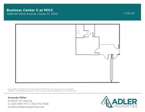 2156-2214 NW 82nd Ave, Miami, FL à louer Plan d’étage– Image 1 sur 1