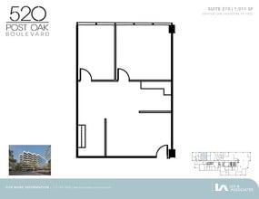 520 Post Oak Blvd, Houston, TX à louer Plan d’étage– Image 1 sur 1