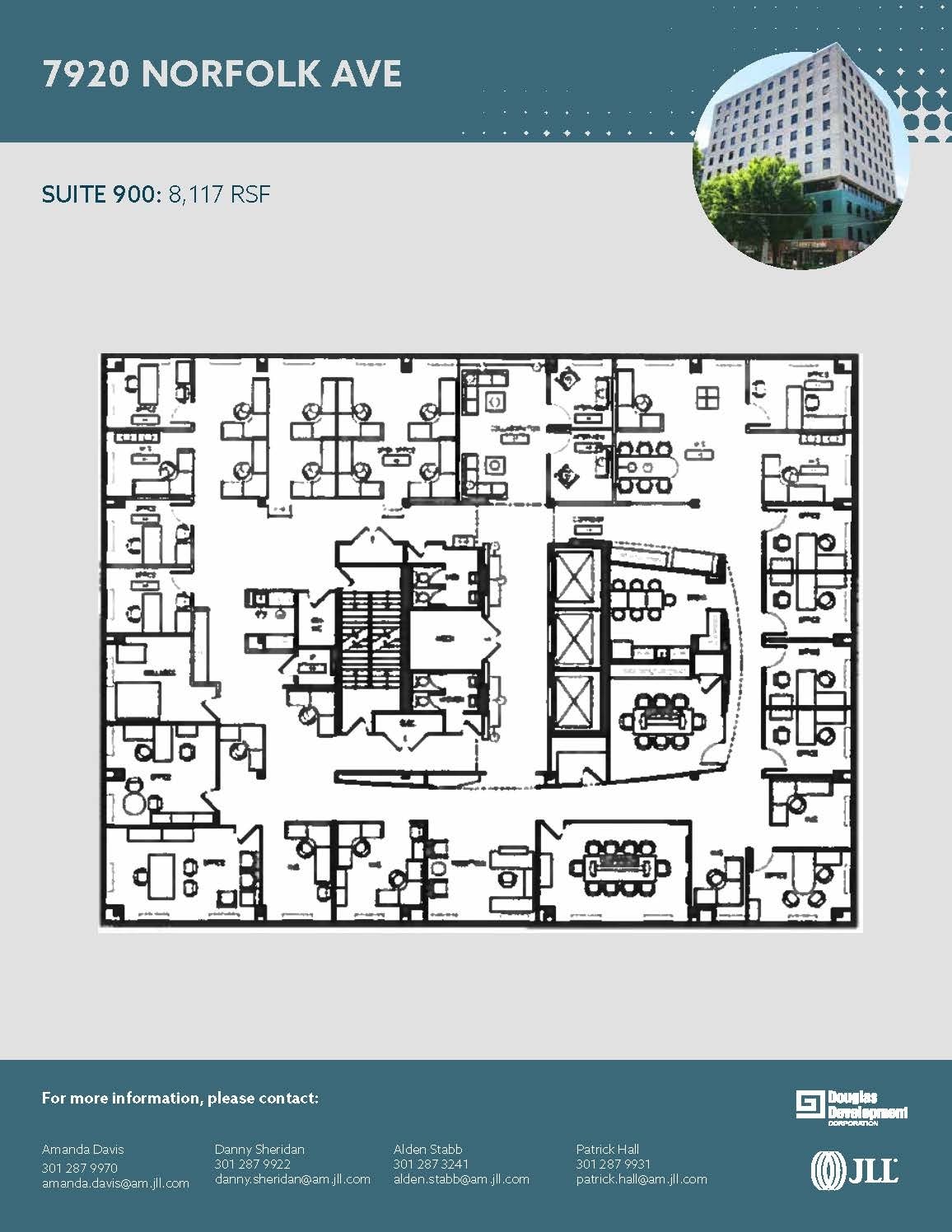7900-7920 Norfolk Ave, Bethesda, MD à louer Plan d’étage– Image 1 sur 1