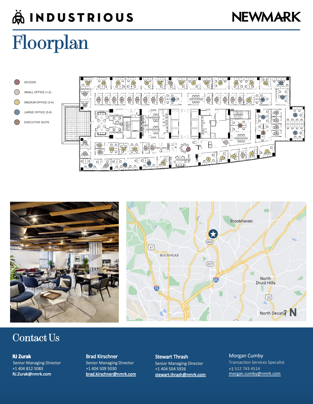 3424 Peachtree Rd NE, Atlanta, GA à louer Plan d’étage– Image 1 sur 9