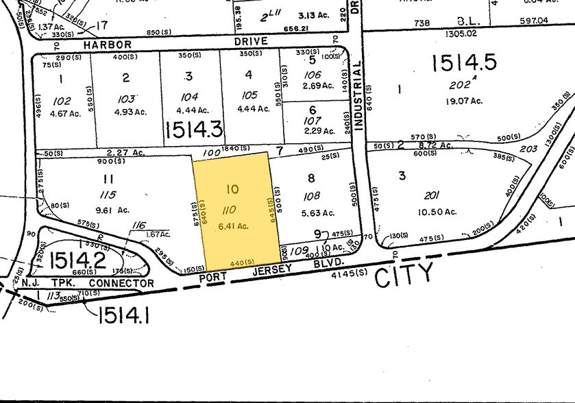 111 Port Jersey Blvd, Jersey City, NJ à louer - Plan cadastral – Image 2 sur 4