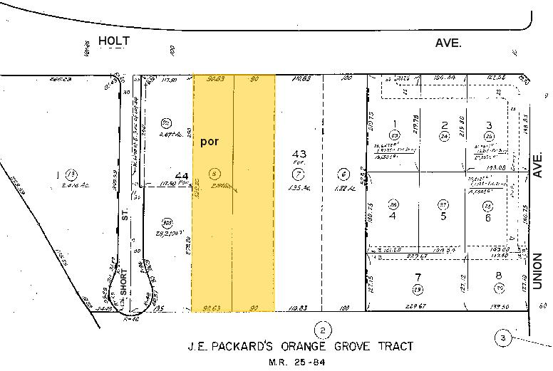 1986 W Holt Ave, Pomona, CA à vendre - Plan cadastral – Image 2 sur 3