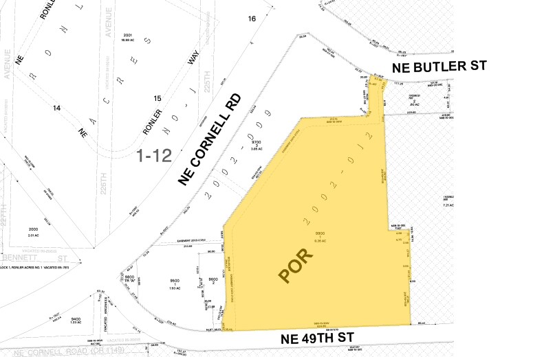 7300 NE Butler Rd, Hillsboro, OR à louer - Plan cadastral – Image 2 sur 3