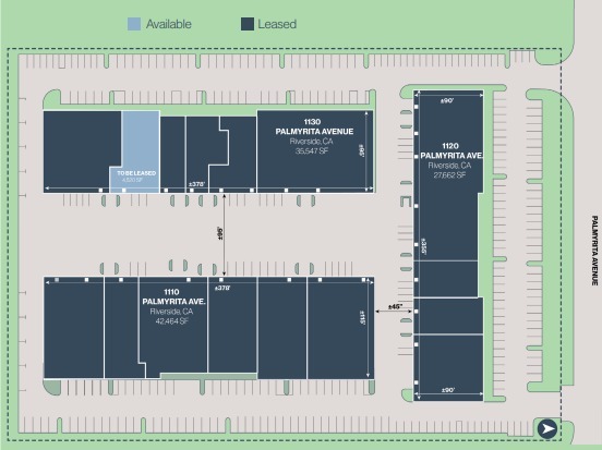 1130 Palmyrita Ave, Riverside, CA à louer Plan de site– Image 1 sur 1