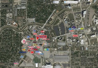 8001 Main St, Houston, TX - VUE AÉRIENNE  vue de carte