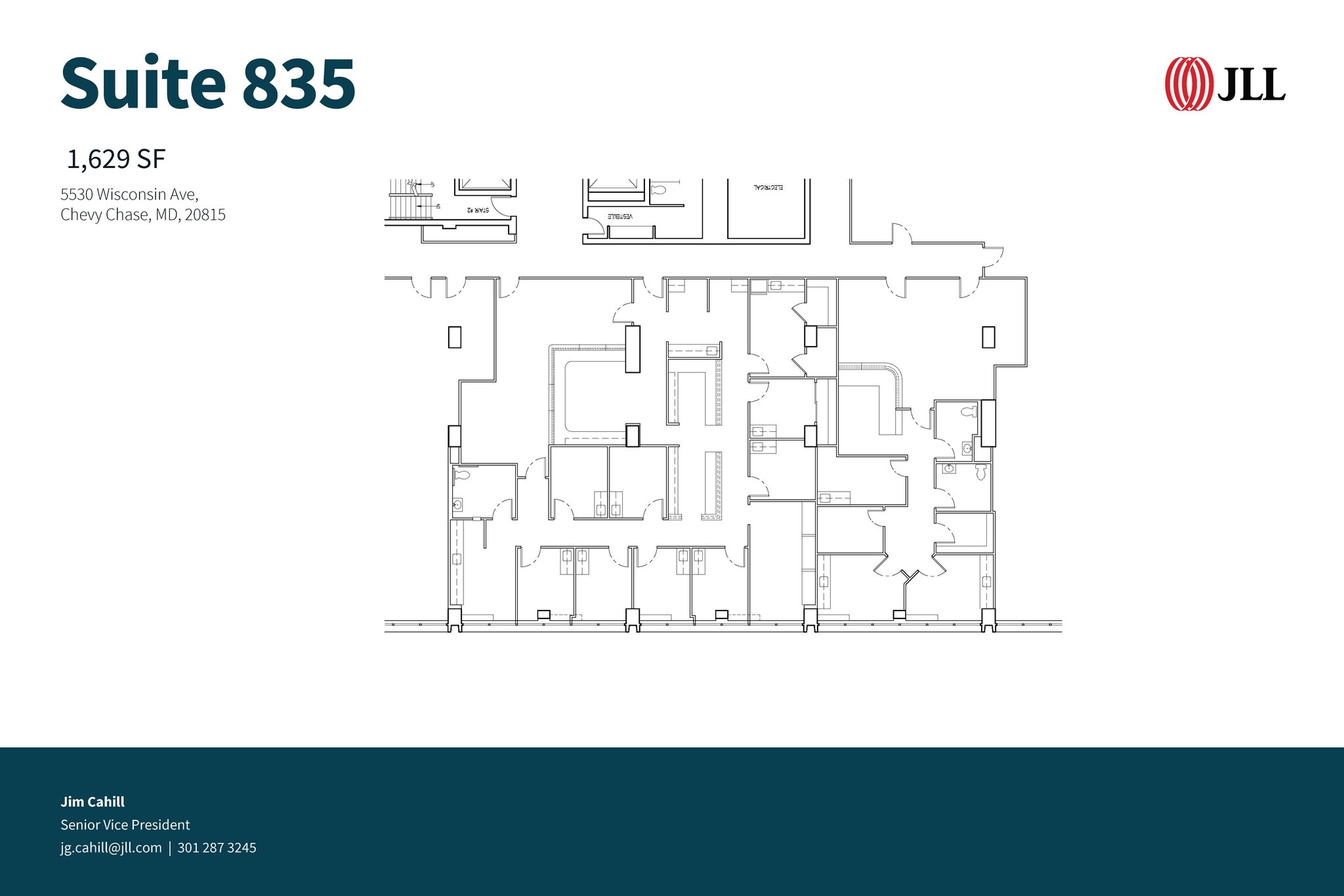 5530 Wisconsin Ave, Chevy Chase, MD à louer Plan d’étage– Image 1 sur 1
