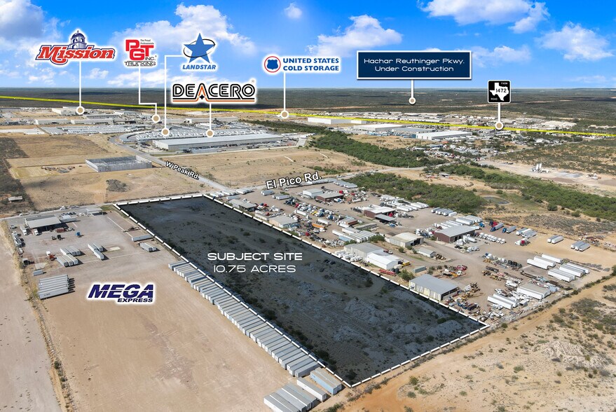 El Pico Road, Laredo, TX à vendre - Aérien – Image 1 sur 5