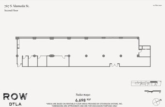 777 S Alameda St, Los Angeles, CA à louer Plan d’étage– Image 1 sur 1