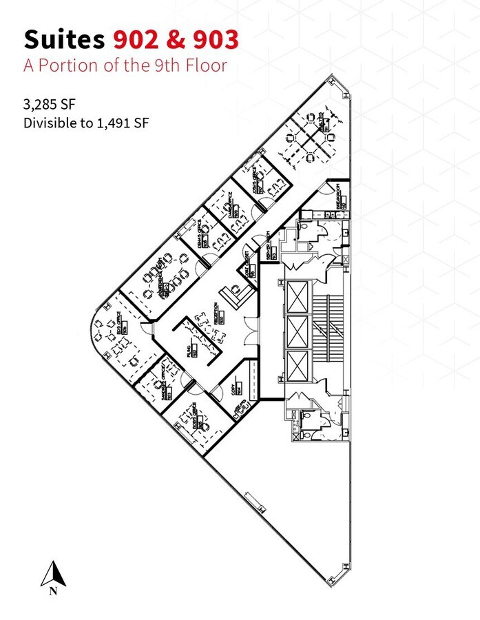 1800 Glenarm Pl, Denver, CO 80202 - Lot 902/903 - - Plan d’étage - Image 1 of 1