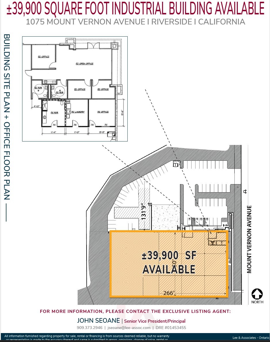 1075 Mount Vernon Ave, Riverside, CA à louer Plan d’étage– Image 1 sur 1