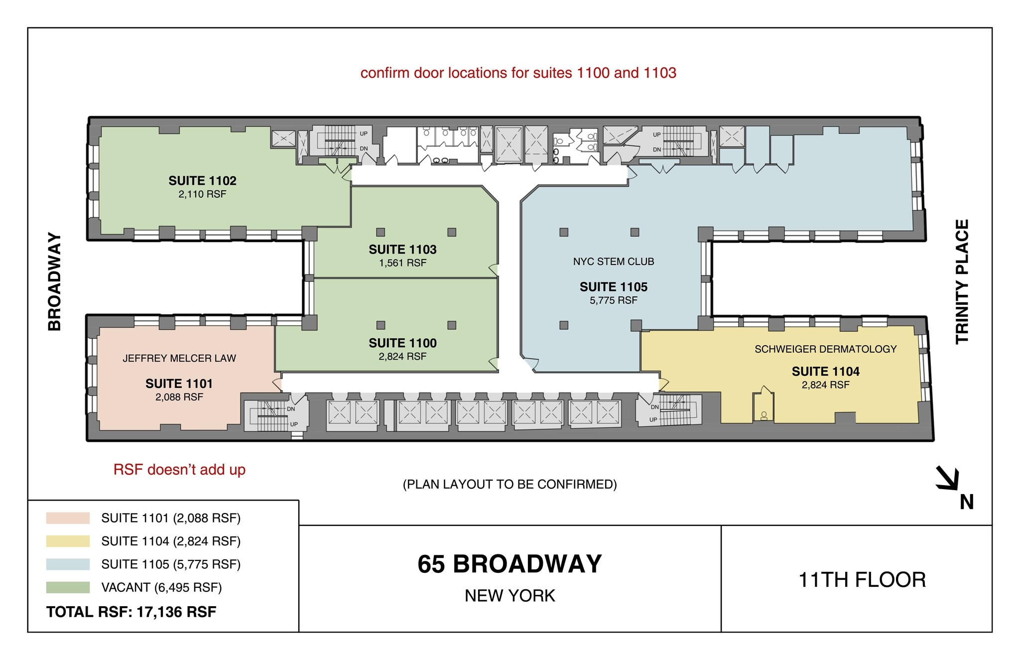 65 Broadway, New York, NY à louer Plan de site– Image 1 sur 6