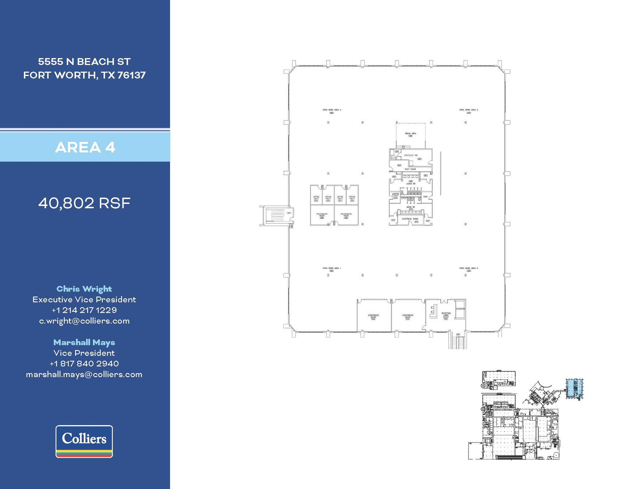 5555 N Beach St, Fort Worth, TX à louer Plan d’étage– Image 1 sur 1